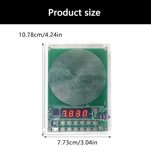 7.83Hz Frequency Generator for Healing, 0.1HZ-100000Hz Adjustable Sound Frequency Machine Healing Device, Schumann Wave Resonance Generator, USB Powered Sound Healing Frequency Device