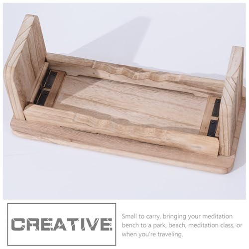 Multi-Functional Kneeling Stool Wooden Meditation Bench Zen Stool Non-Slip