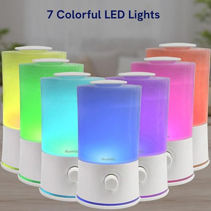 BlueHills Premium 2000 ML XL Large Essential Oil Diffuser Aromatherapy Humidifier for Large Room Home 40 Hour Run Huge Coverage Area 2 Liter Extra Large Capacity Huge Diffuser High Mist White E001 - color: White