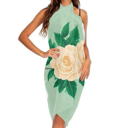 Fashion Travel Swimwear Bikini Wrap All Seasons Chiffon Scarf Beach Yarn Shawl - color: Color969