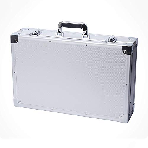 Aluminum Hard Case Briefcase Toolbox Carrying Case Portable Tool Case Protect Your Valuables Large Size 550X350X140 Mm
