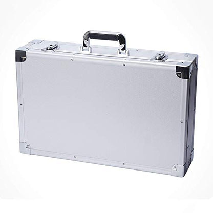 Aluminum Hard Case Briefcase Toolbox Carrying Case Portable Tool Case Protect Your Valuables Large Size 550X350X140 Mm