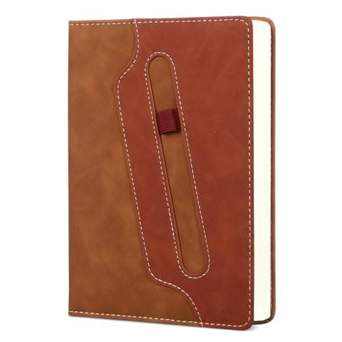 Comix Lined Journal Notebook for Men Women - 304 Pages Thick Journal, 5.9" x 8.3", Hardcover, College Ruled, Fits for Writing, Notes-Taking, Diary and Work, Brown - color: Brown-304 Pages, size: A5-Lined