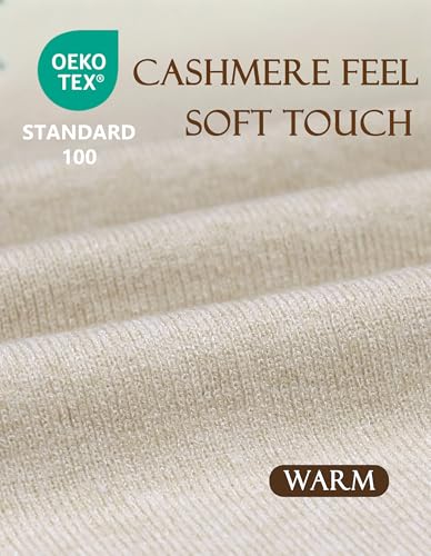 PULI Womens Large Cross Front Poncho Sweater Wrap Topper Knitted Elegant Shawls Cape for Fall Winter - color: Barley Twist (Beige)