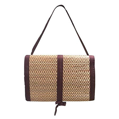 Thai Reed Mat for Meditation,Yoga, Outdoor, Picnic (Size: 24.5" x 34")
