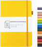 Notebook Journal, College Ruled Notebook Lined A5 160 Pages,Hard Cover Journals for Writing, Notebooks for Work Office School Women Men,5.7 inches x 8.4 inches(Yellow) - color: Yellow