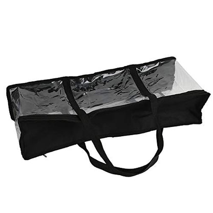 High-Capacity CD Storage Bag, Transparent Organizer Tote, Portable Wallet for Home Travel and Book Collection