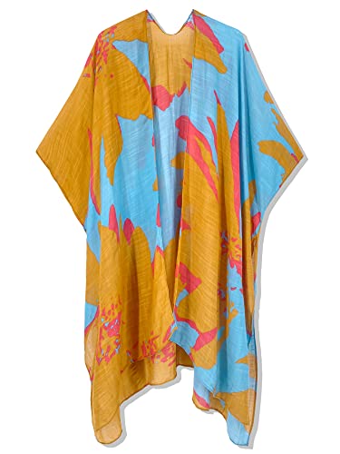 Kimonos for Women Swimsuit Coverups Beach Cover Up Swimwear Cardigan Summer - color: Summer Painting 2