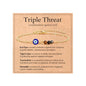 Triple Threat Protection Bracelet for Women,Evil Eye Natural Healing Crystal Beaded Bracelet for Protection - style: Triple Threat Bracelets (Link)
