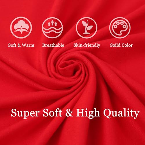 Ciormis Pashmina Scarf for Women, Soft Pashminas Shawls and Wraps for Evening Dresses, Wedding Bride Bridesmaid Shawls Scarf - color: U# Red