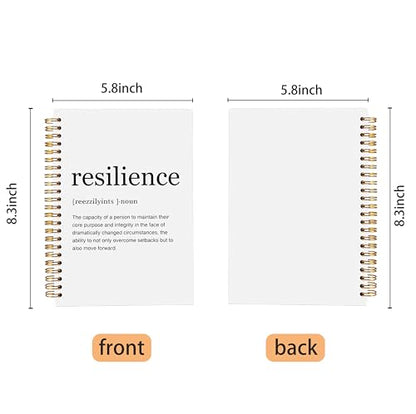 Inspirational Notebook,Inspirational Journal,Inspirational Journal for Women Men Writing,Resilience Spiral Notebook 8.3×5.5 Inch - color: 5-explanation-notebook