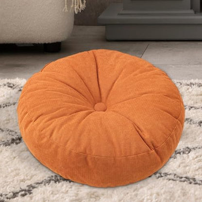 Floor Pillow Meditation Cushion Floor Cushion Pad for Prayer, Orange