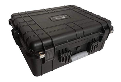 Case Club 8 Pistol and 12 Magazine Pre-Cut Heavy Duty Waterproof Case with Included Silica Gel Canister to Help Prevent Gun Rust - style: Standard Version