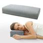 Buckwheat Pillow & Cervical Pillows for Sleeping (21x8x3inch) 100% Organic Coarse Cloth Package w Organic Buckwheat Hulls, Natural Cooling Technology and Relieve Cervical Pain. (C-Gray) - color: C-gray