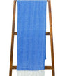 Alashan Cotton Acrylic Adirondack Herringbone Woven Throw - Throw Blanket - Regatta Blue - color: Regatta Blue