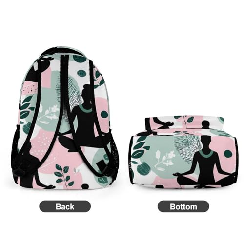 Meditation Yoga Nature Travel Backpack Casual Daypacks Lightweight Shoulder Bag with Pockets