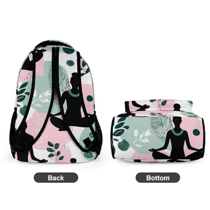 Meditation Yoga Nature Travel Backpack Casual Daypacks Lightweight Shoulder Bag with Pockets