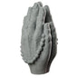 Yardwe Zen Buddha Beads Hand Statue Sandstone Craft Figurine Home Decor Accent Meditation Sculpture for Living Room Tea Room Display