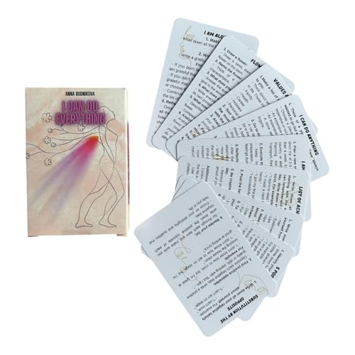Self-Esteem & Confidence Boosting Cards – 'I Can Do Anything' 46 - Card Deck with Daily Affirmations & Exercises for Personal Growth (English)