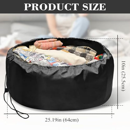 Quilt Storage Bag Large Multipurpose Storage Bag Space Saving Travel Laundry Bag Drawstring Waterproof Shoulder Duffle for Camping Outdoor Travel Home