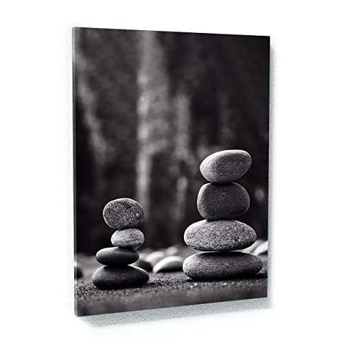 Sense Canvas Zen Stones Meditation 5 Canvas Art - Home Decor Wall Art Print Poster Painting Large 30x40 / 0.75" - color: Zen Stones Meditation 5, size: Large 30x40" / 0.75"