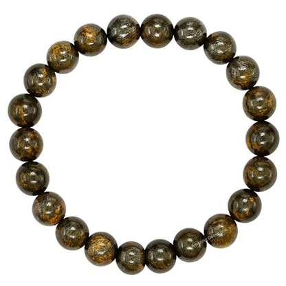Amazing Gemstone Crystal Bracelet for Women Men's Gifts - Protection Healing Crystal Bracelet - 8mm Gemstone Beaded Stretchable Bracelet Pulseras Para Hombres Mujer Stocking Stuffers Mothers Day Gift (Bronzite) - color: Bronzite