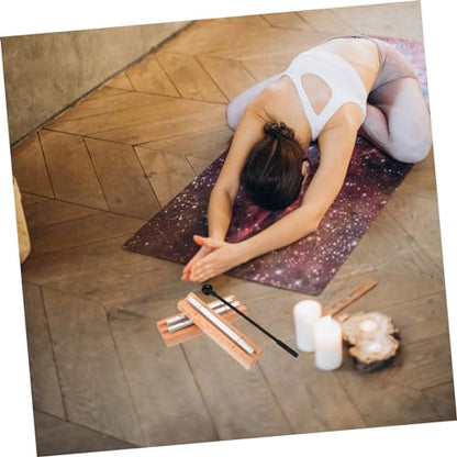 2Sets Meditation Chimes Wooden Hand Chimes with Mallet for Mindfulness and Yoga Practice Durable and Wood Construction for Resonating Echo and Beautiful Tones