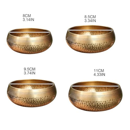 Tibetan Singing Bowl with Wood Stick Cushion Sound Bowl Handcraft Yoga Balancing
