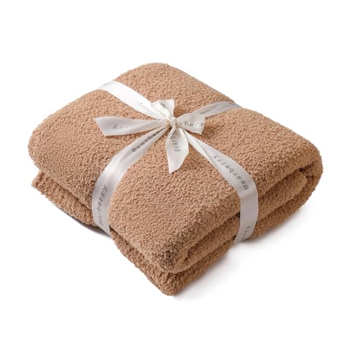 bearberry Super Soft Fluffy Throw Blanket Lightweight Cozy Warm Throw Blankets for Couch Bed Sofa All Season (Camel, 40”x50”) - color: Camel, size: Kids(40″x50″)