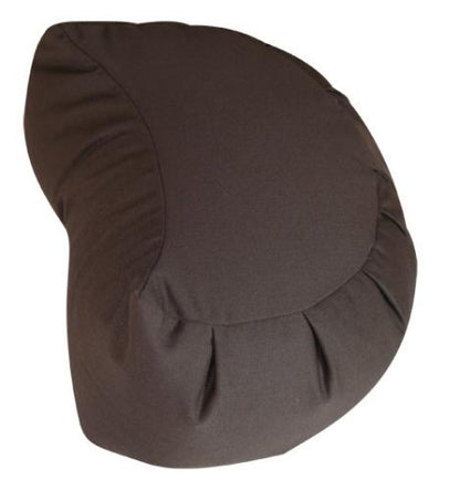 Kapok Crescent Zafu Meditation Cushion, Brown - color: Brown