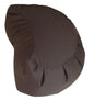 Kapok Crescent Zafu Meditation Cushion, Brown - color: Brown