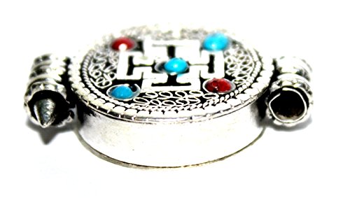 Quartz Dot Prayer Box Pendant Design Based on Yoga Meditation Pendant