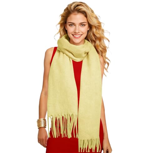 Winter Soft Long Scarf, Pashmina Shawls and Wraps, Warm Large Scarves for Men Women Evening Dress Wedding - color: Beige