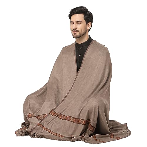 Weavers Villa Meditation Shawl/Wrap, Oversize Scarf or Stole. Unisex - color: Dark Grey