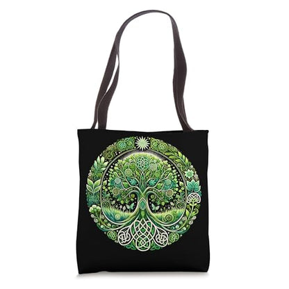 Celtic Tree Meditation Nature Yoga Tote Bag