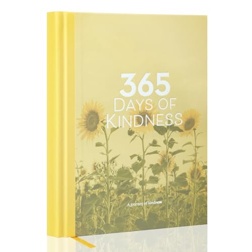 365 Day Kindness Journal, Daily Prompts Guided Notebook for Self Discovery Thoughtful Diary