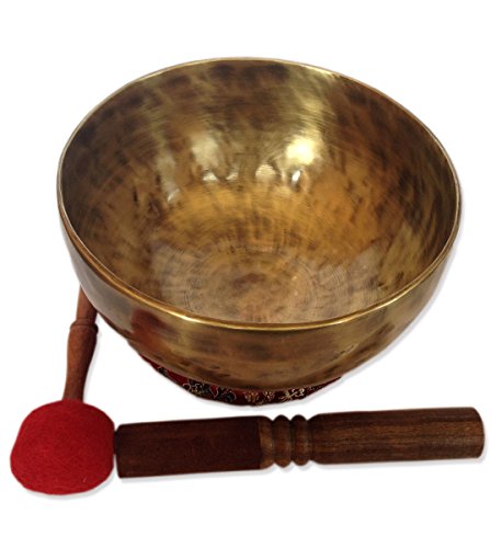 Antique Color Tibetan Handmade Meditation Singing Bowl Sets by Nepalese Handicraft Zone 7.5"