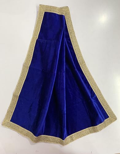 SMMS Spiritual Velvet Table Cloth Altar Tarot Spread (Blue, Medium- 61cm*61cm/ 24inch*24inch) - color: Blue, size: Medium- 61cm*61cm/ 24inch*24inch