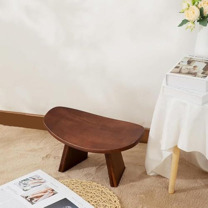 Ergonomic Wooden Meditation Bench, Portable Yoga Auxiliary Stool, for Yoga, Prayer, Travel, Mindfulness, Zen Practice(Medium) - size: Medium