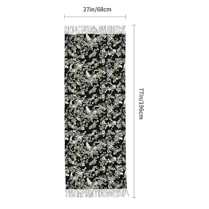 Supdreamc Cashmere Feel Scarf Soft Women Warm Cozy Scarves Multiple Colors - color: Picture (195)