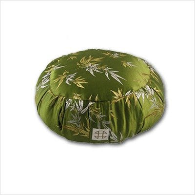 Zafu Meditation Cushion, Brocade Bamboo Night