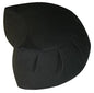 Kapok Crescent Zafu Meditation Cushion, Black - color: Black