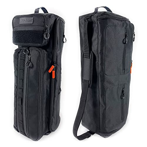 Tactical Inspired Yoga Bag for Adult Men. Heavy Duty Yoga Bags and Carriers Fits All Your Stuff. Yoga Mat Bag with Expandable Compartment for 2 Yoga Blocks & Multiple Pockets - Yoga Mat Carrier