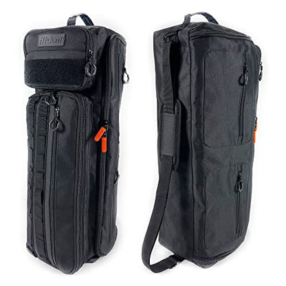 Tactical Inspired Yoga Bag for Adult Men. Heavy Duty Yoga Bags and Carriers Fits All Your Stuff. Yoga Mat Bag with Expandable Compartment for 2 Yoga Blocks & Multiple Pockets - Yoga Mat Carrier