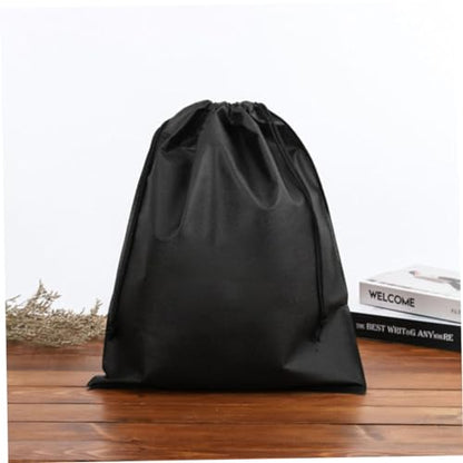 1Set Non Woven Double Drawstring Storage Bag Includes Dustproof Lightweight Portable Organizer for Home Travel