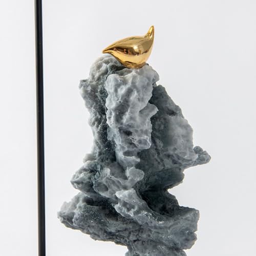 Home Decoration Desk Ornament Chinese Zen Stone Ornaments Men's Desk Decoration Study Shelf Tea Table Bookcase Decoration Statuette for Your Desk - Bookshelf - Dinning Tabl