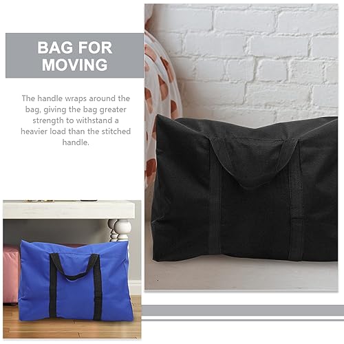 Healeved 2pcs Heavy Duty Oxford Cloth Storage Bags for Moving and Quilts Capacity Household Organizer for Comforters Clothes and Sundries