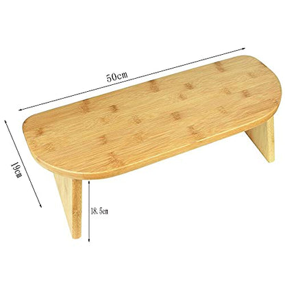 Meditation Stool, Ergonomic Meditation Bench, hinged Wooden Kneeling Stool, Foldable Meditation Table, Suitable for Tea Seats/Prayer and Healthier Sitting Posture/A / 50 * 19 * 18.5cm