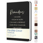 Eccolo Lined Journal Notebook, Flexi-Cover, Reminders, 256 Ruled Pages, Medium 5.75-x-8.25 inches