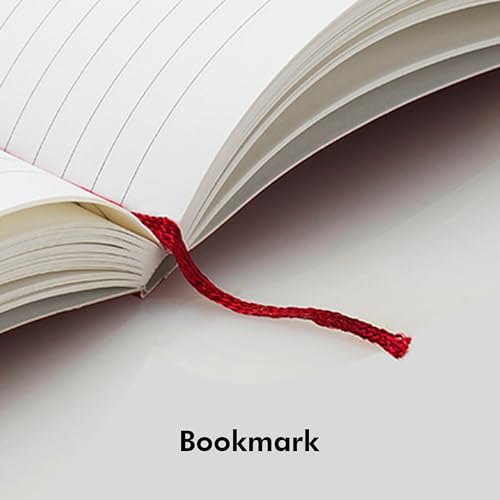 myPAPERCLIP Executive Series A5 Checks/Square Grid Notebook | 192 Pages, 80 GSM, Soft Cover, A5 (5.83 x 8.27 in) | Flat Lay | Bookmark, Elastic Closure & Back Pocket | Red - color: Red, size: A5, Checks